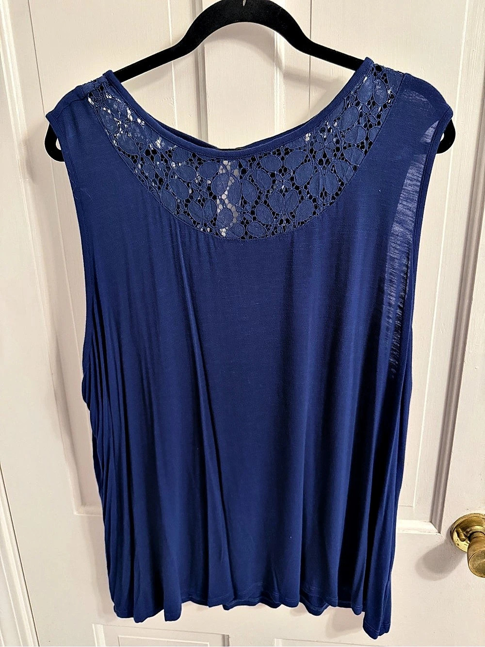 ModCloth Blue Lace Yoke Tunic Size 3X